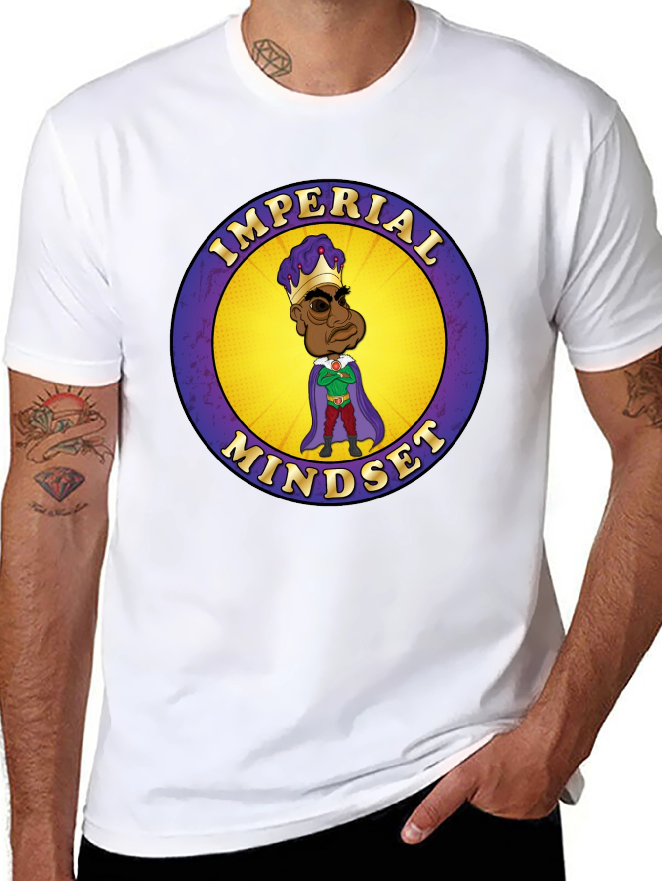 Imperial Mindset Graphic Tee - Black Cotton T-Shirt