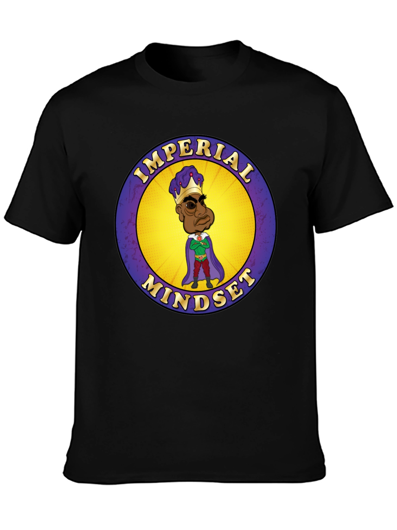 Imperial Mindset Graphic Tee - Black Cotton T-Shirt