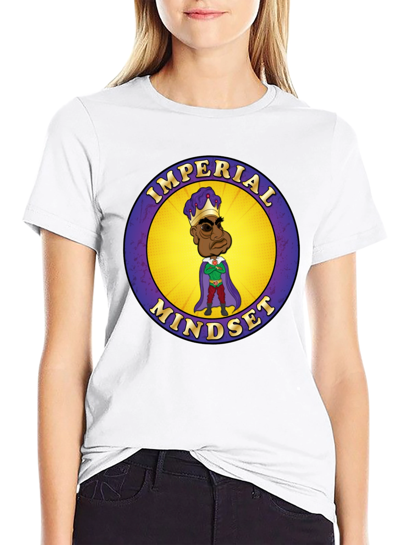 Imperial Mindset Graphic Tee - Black Cotton T-Shirt