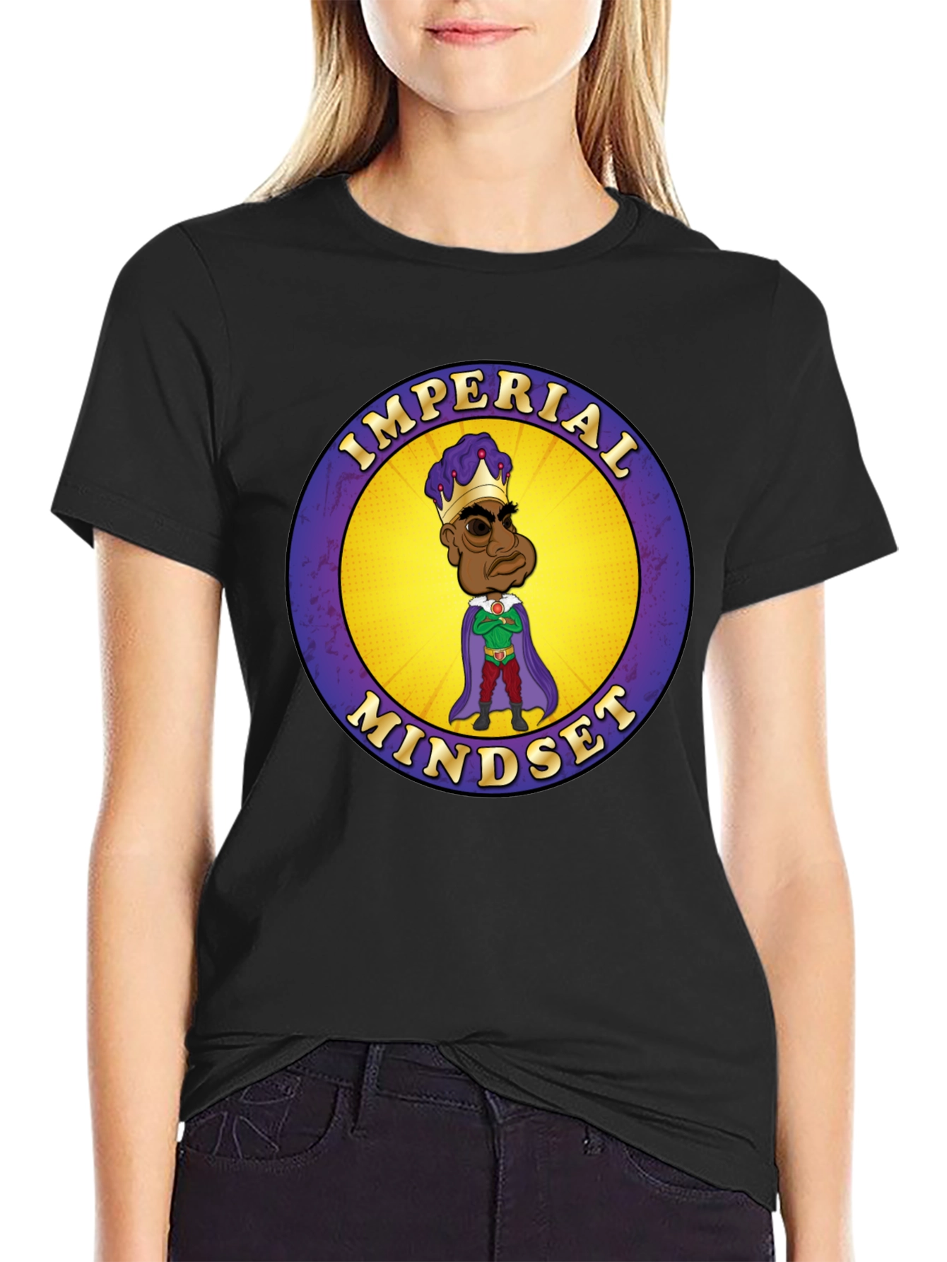 Imperial Mindset Graphic Tee - Black Cotton T-Shirt