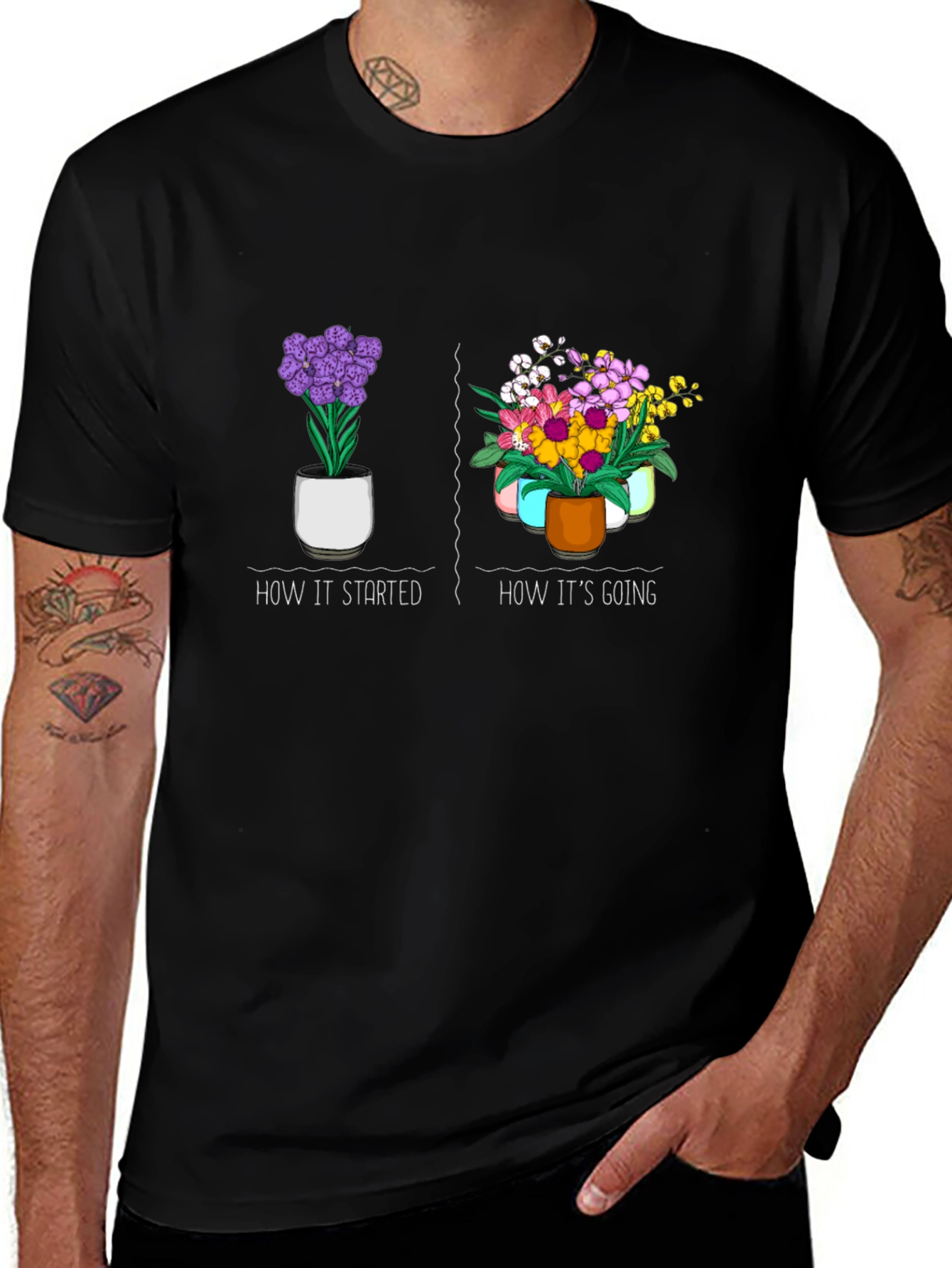 How It Started Flower T-Shirt