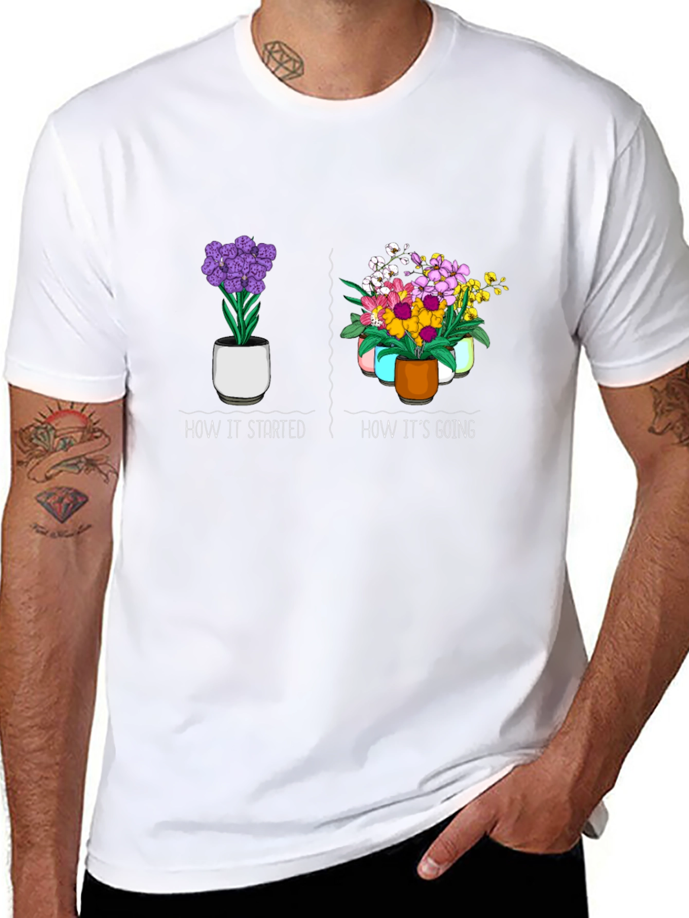 How It Started Flower T-Shirt