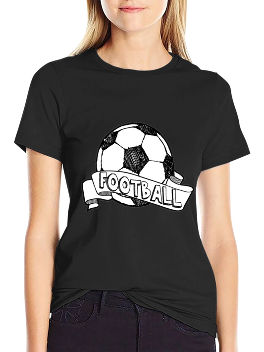Black Football Graphic Tee - Stylish & Comfortable