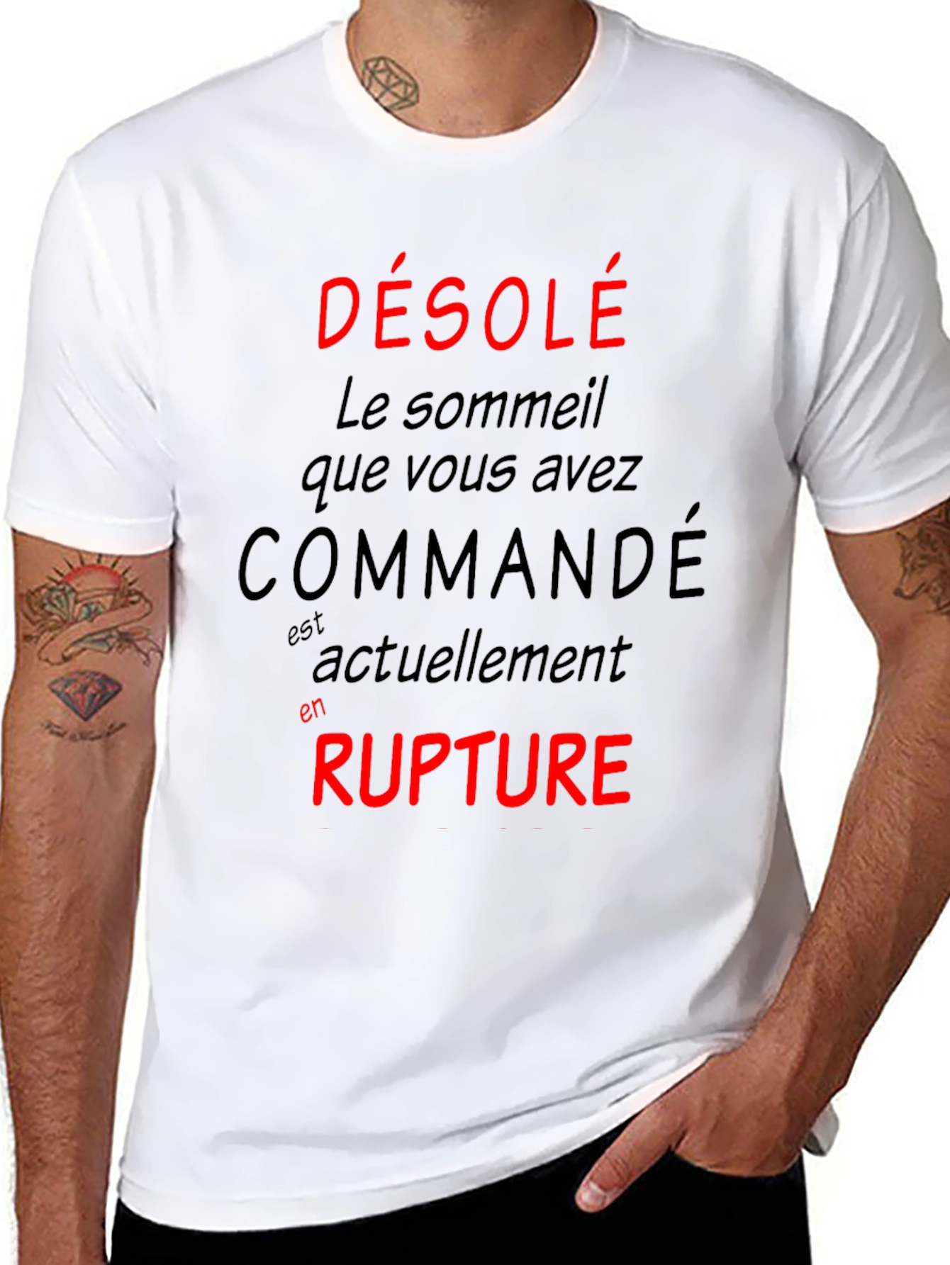 Sleep Deprived French T-Shirt