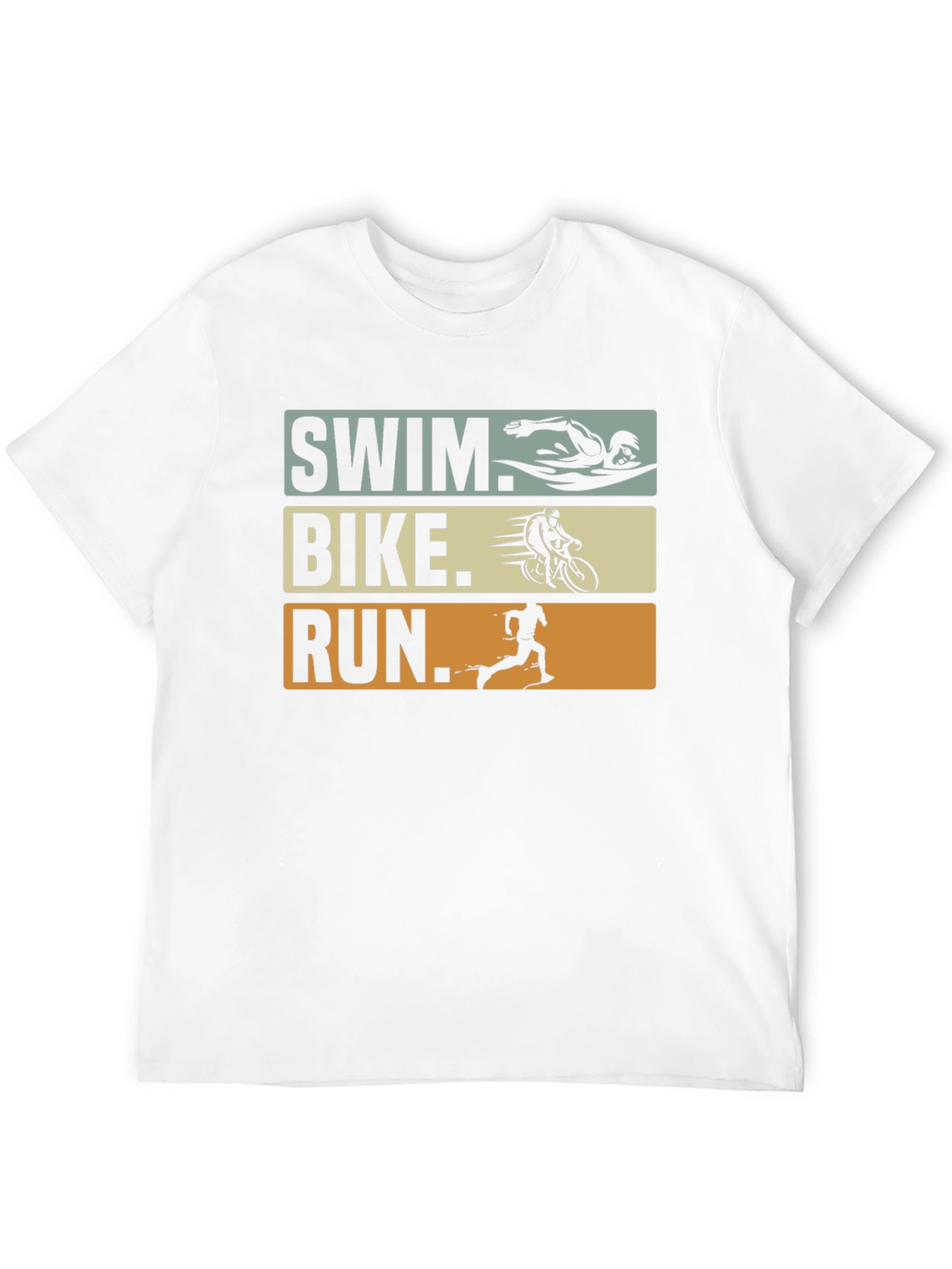 Triathlon Swim Bike Run Graphic T-Shirt
