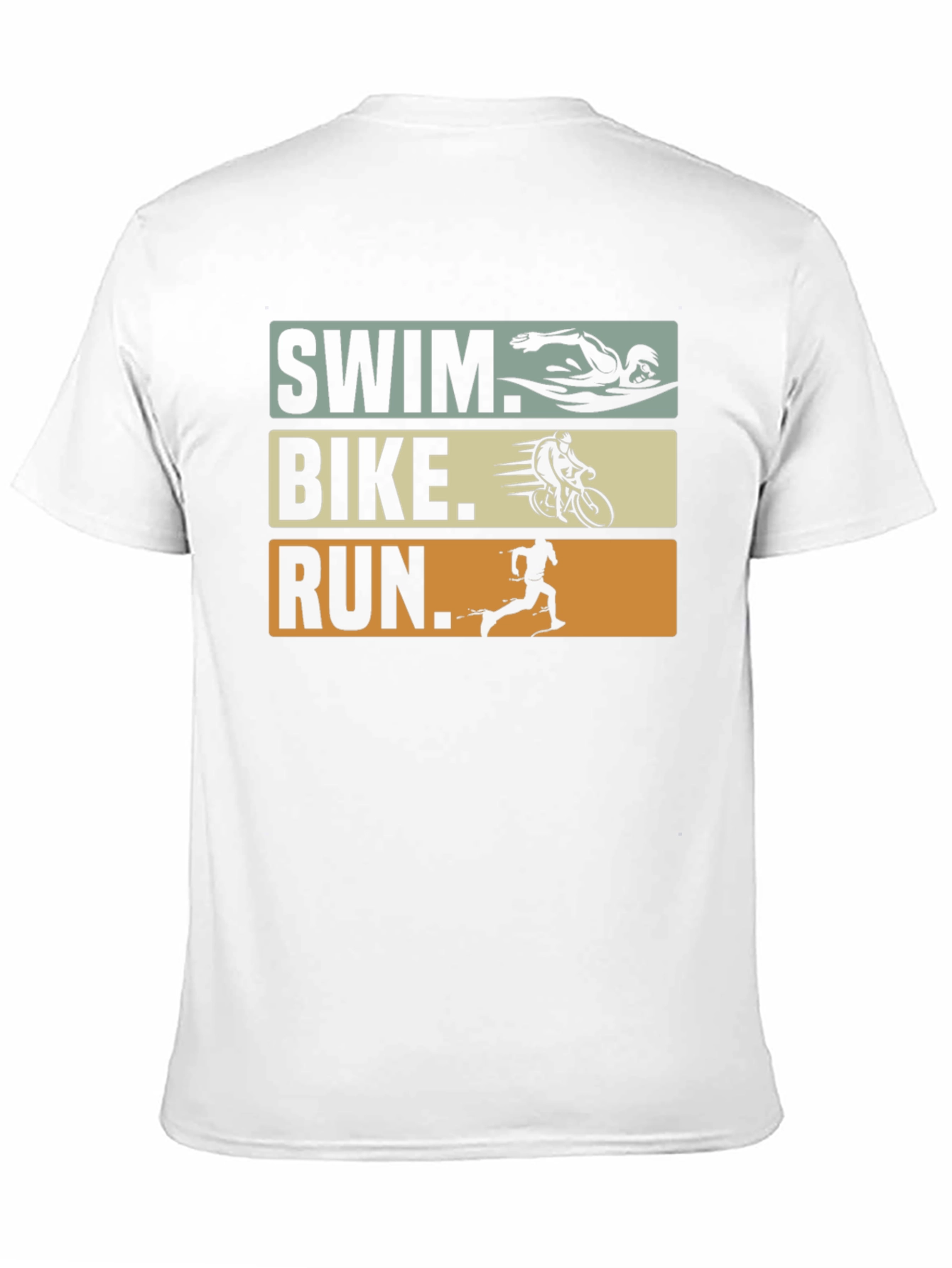 Triathlon Swim Bike Run Graphic T-Shirt