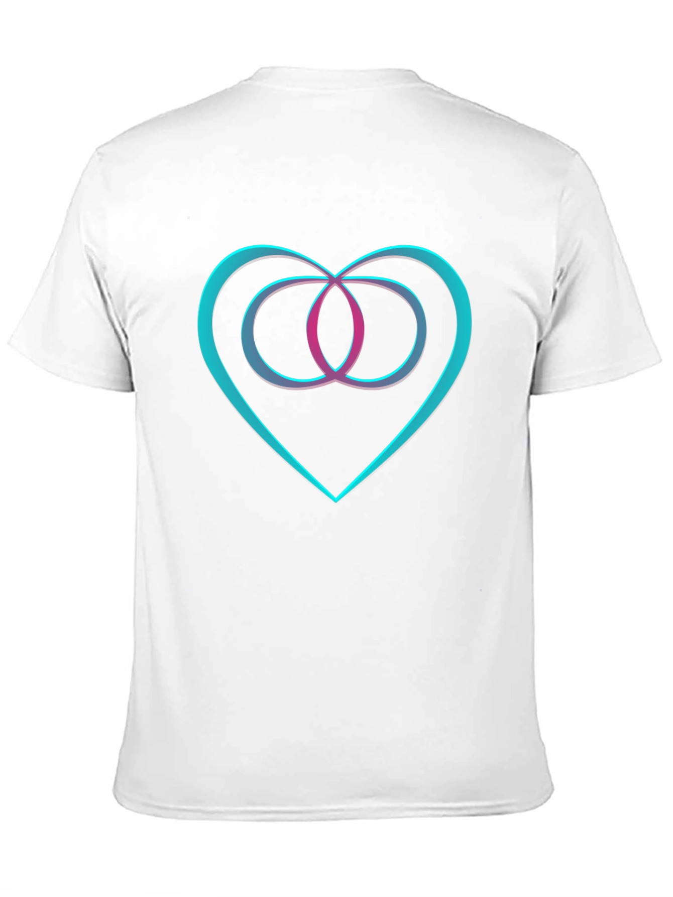 Heart & Infinity Symbol Graphic Black T-Shirt