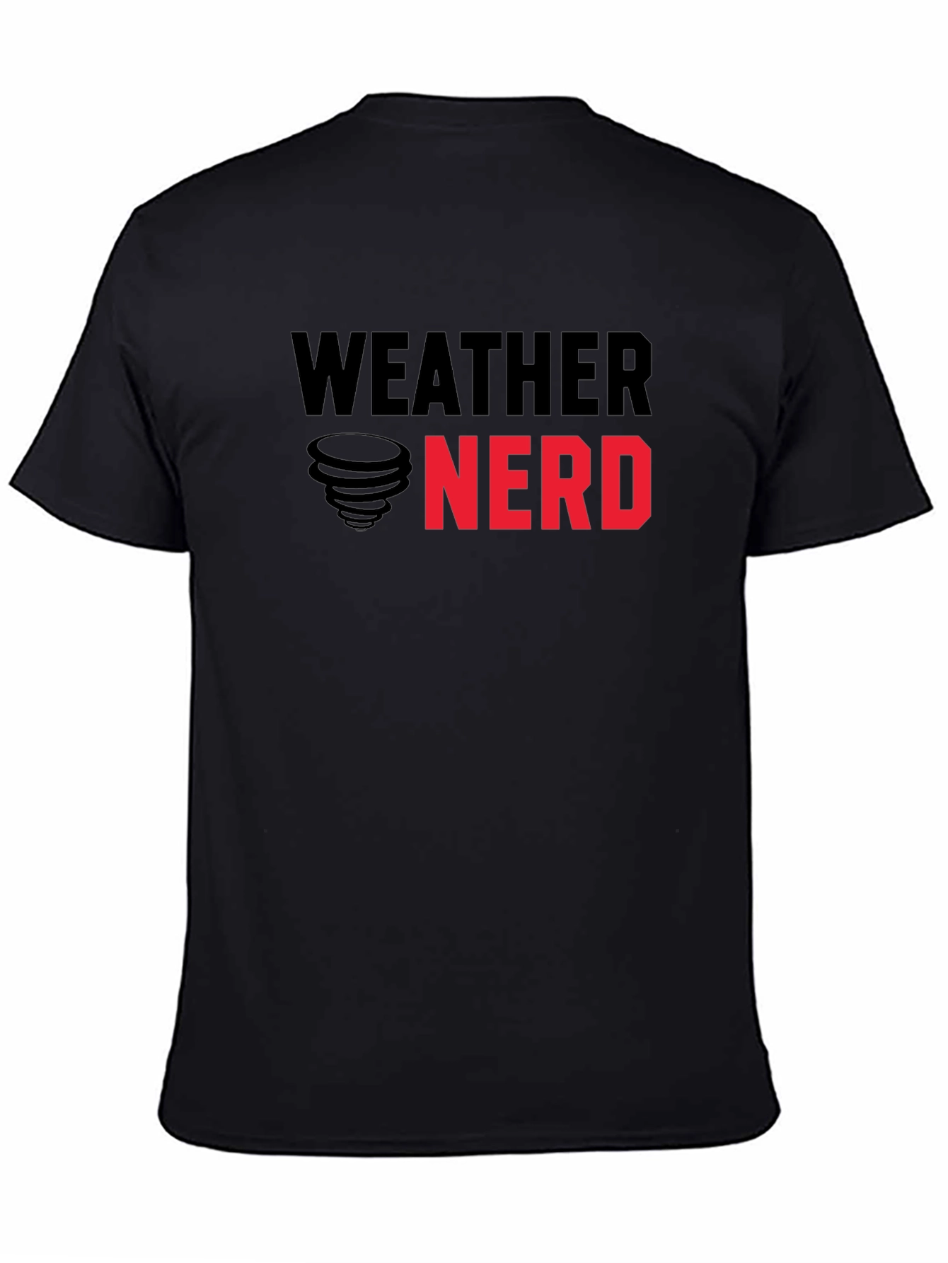 Weather Nerd Graphic T-Shirt - Black Cotton Tee