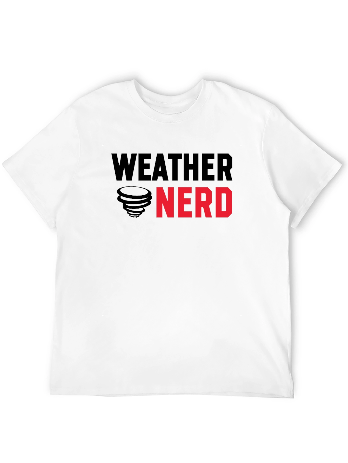 Weather Nerd Graphic T-Shirt - Black Cotton Tee