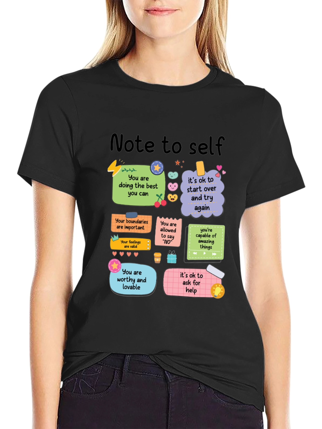 Note to Self T-Shirt - Positive Affirmations