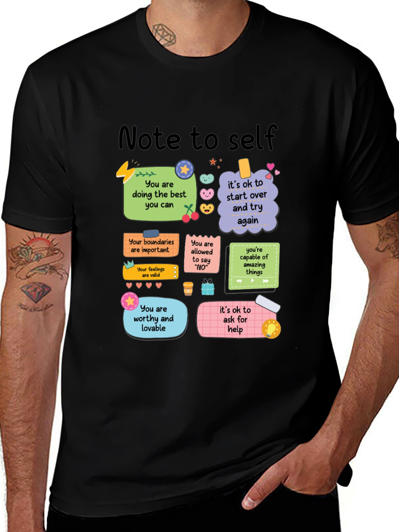 Note to Self T-Shirt - Positive Affirmations