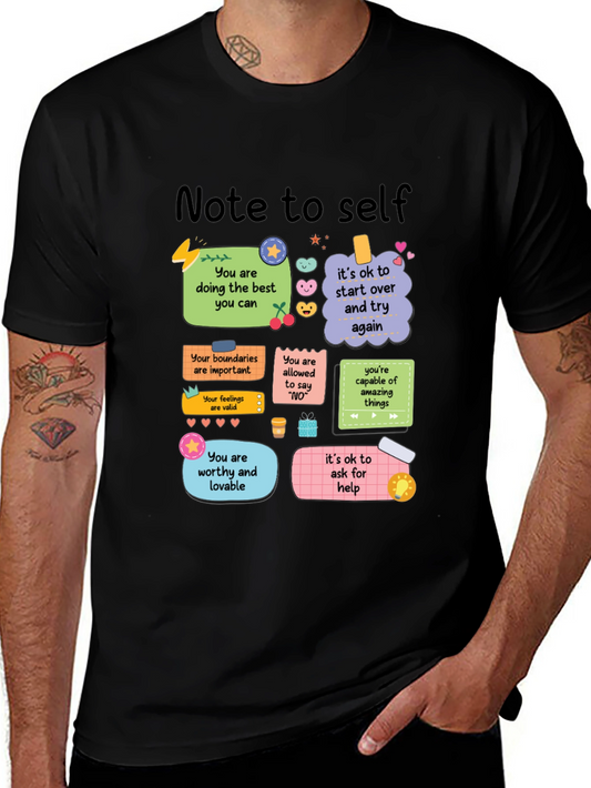 Note to Self T-Shirt - Positive Affirmations