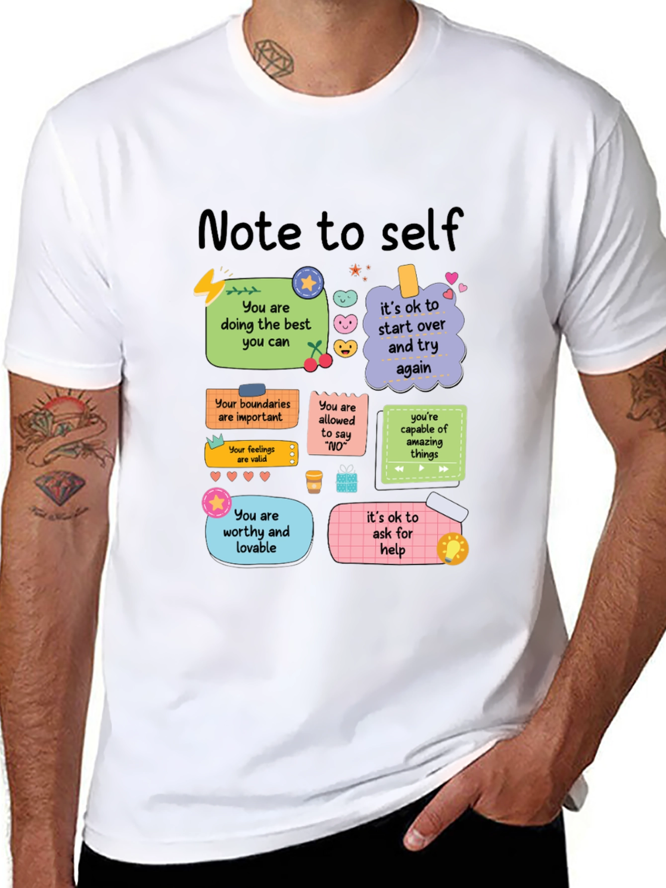 Note to Self T-Shirt - Positive Affirmations