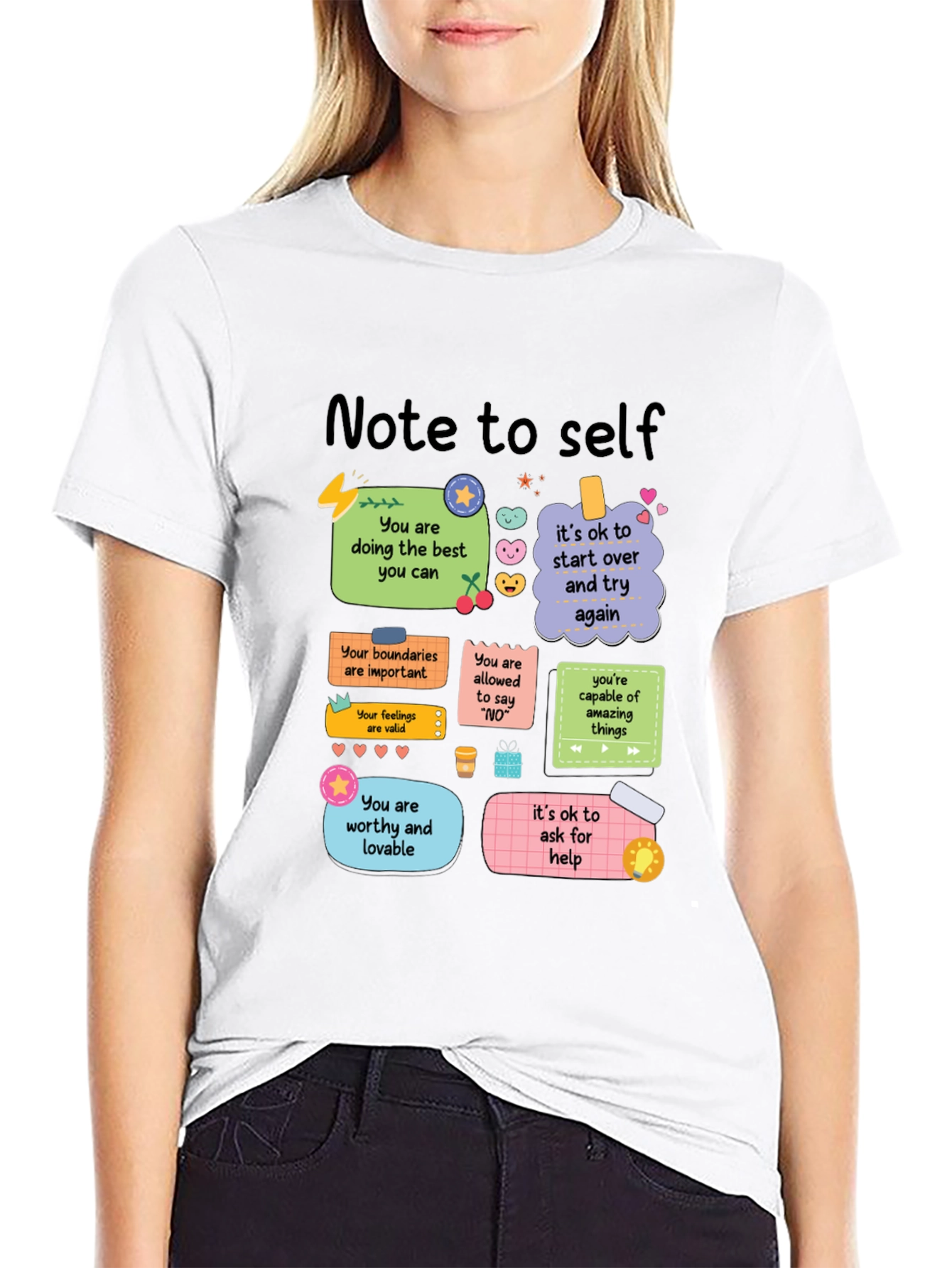 Note to Self T-Shirt - Positive Affirmations