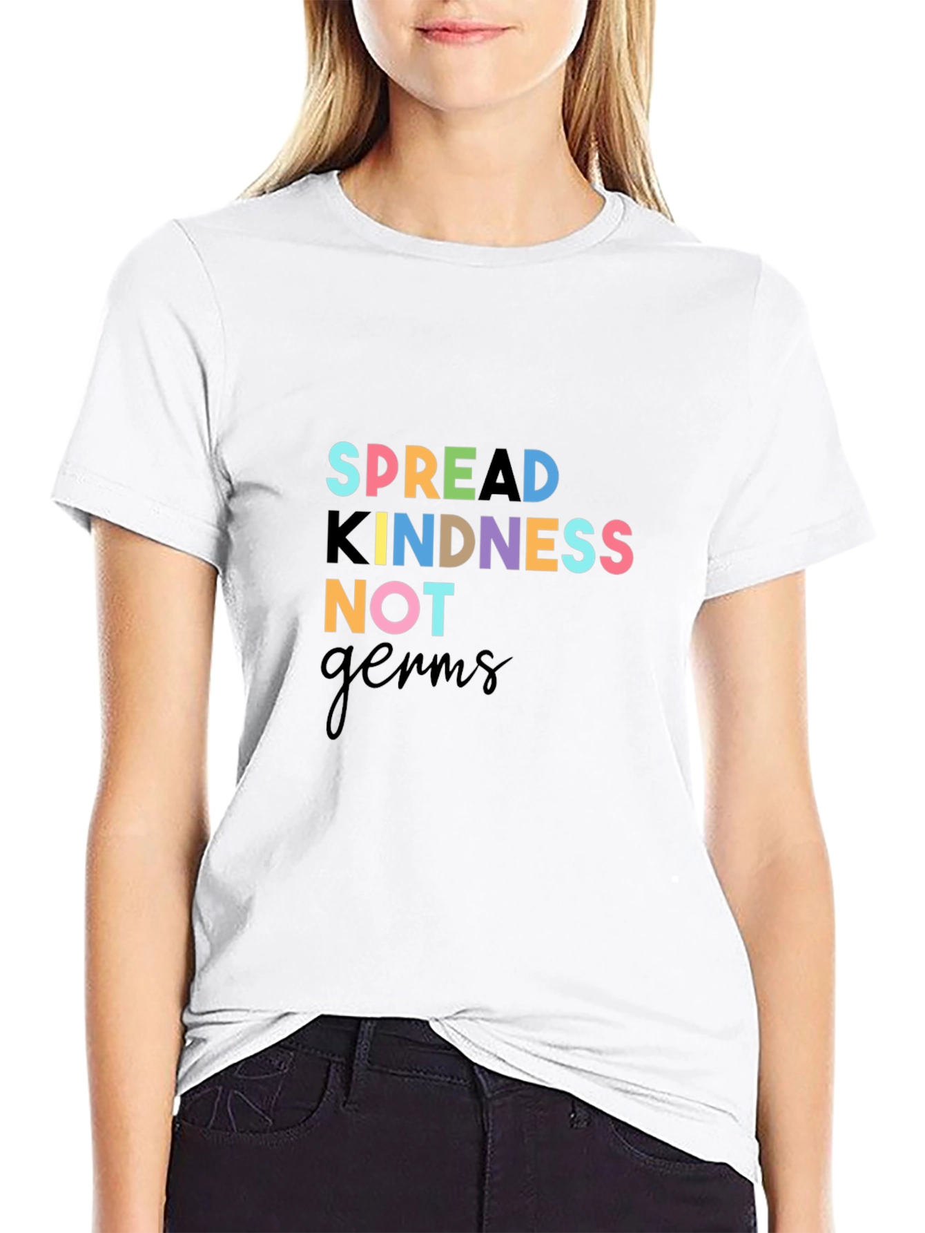 Spread Kindness Black Graphic Tee