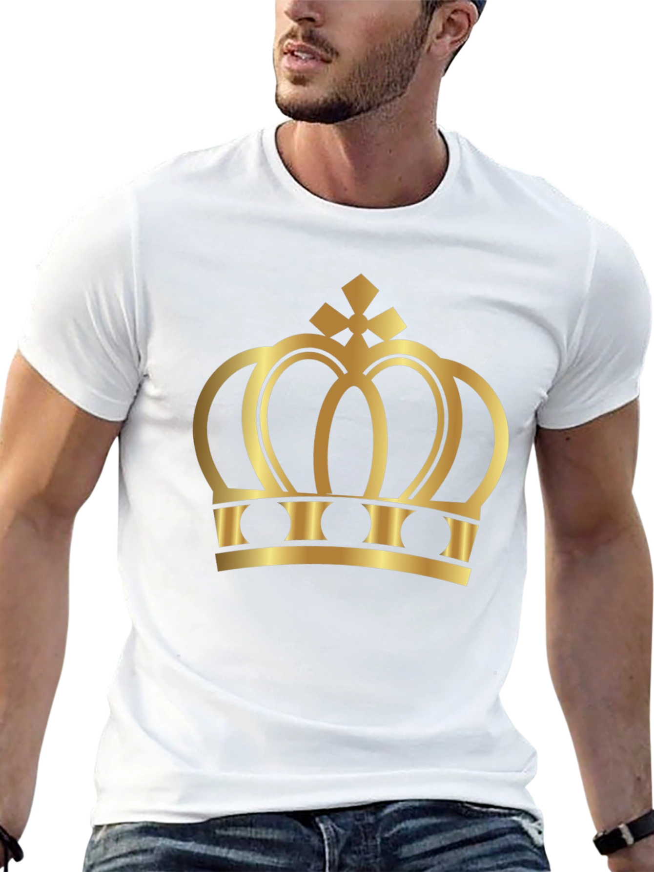 Gold Crown Graphic Black T-Shirt