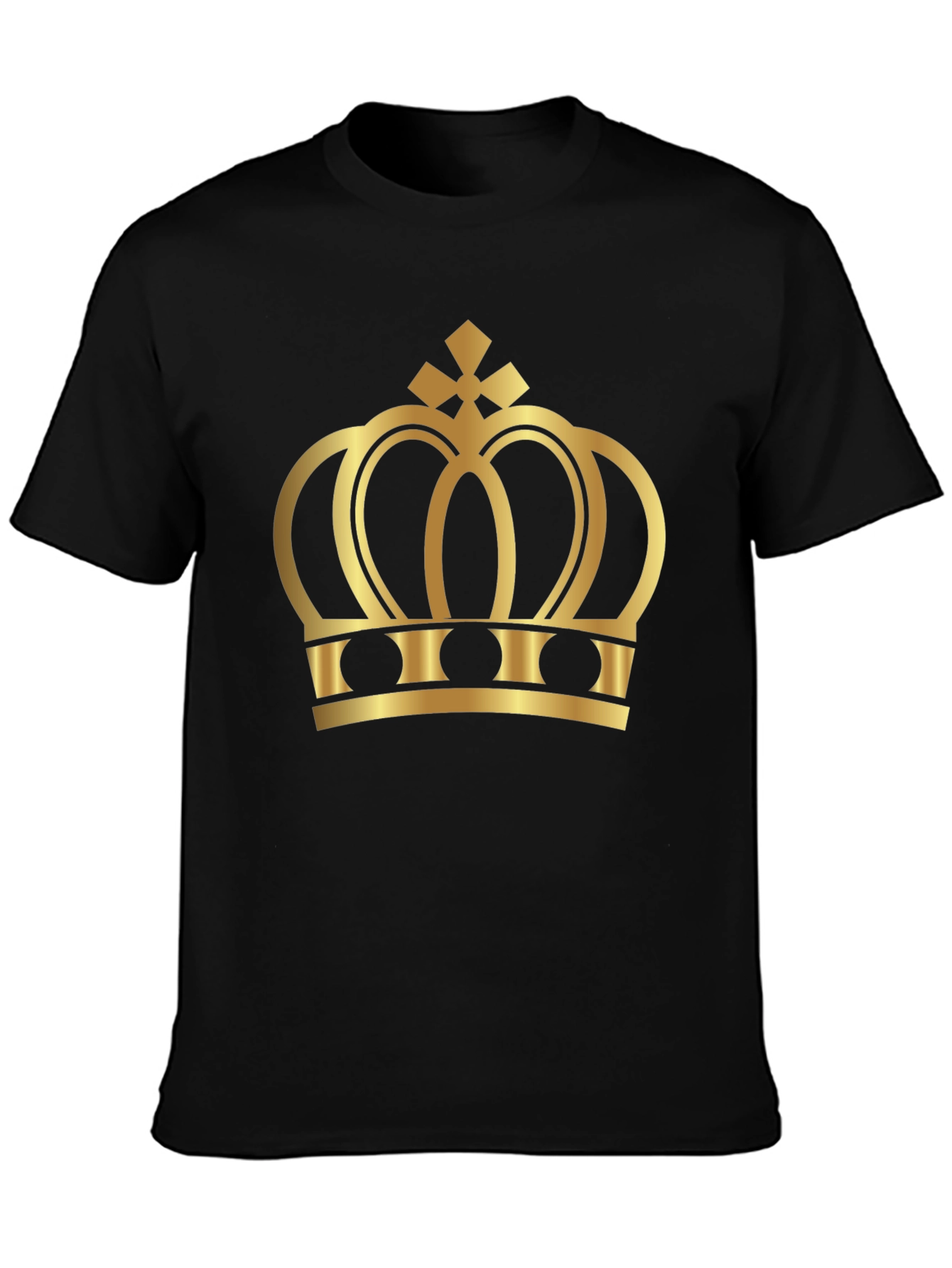 Gold Crown Graphic Black T-Shirt