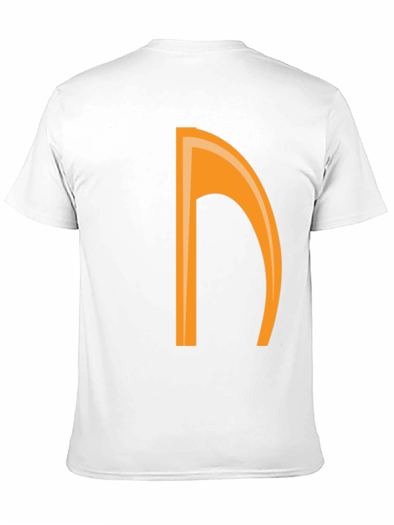 Orange Note Graphic Black Tee