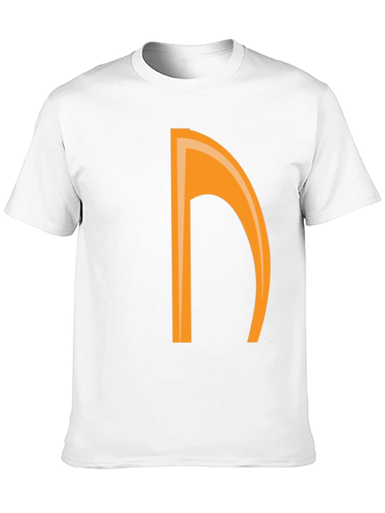 Orange Note Graphic Black Tee