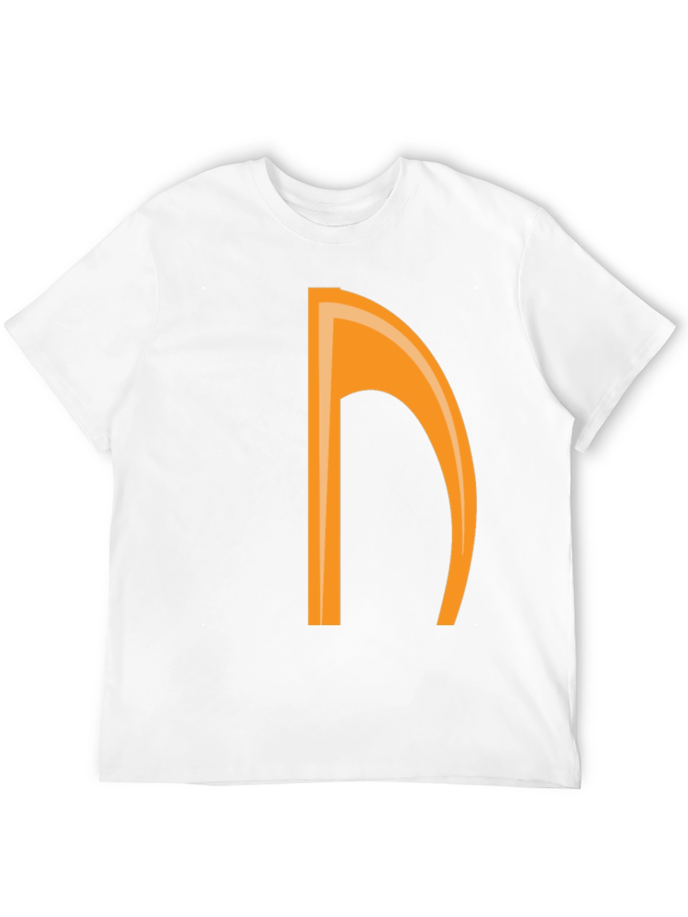 Orange Note Graphic Black Tee