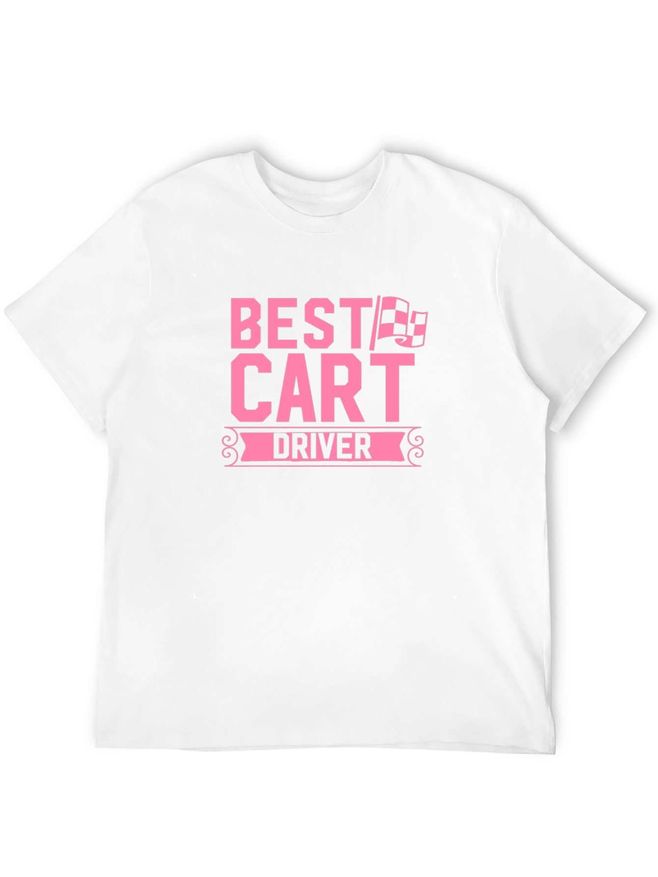 Best Cart Driver T-Shirt - Pink Graphic Tee