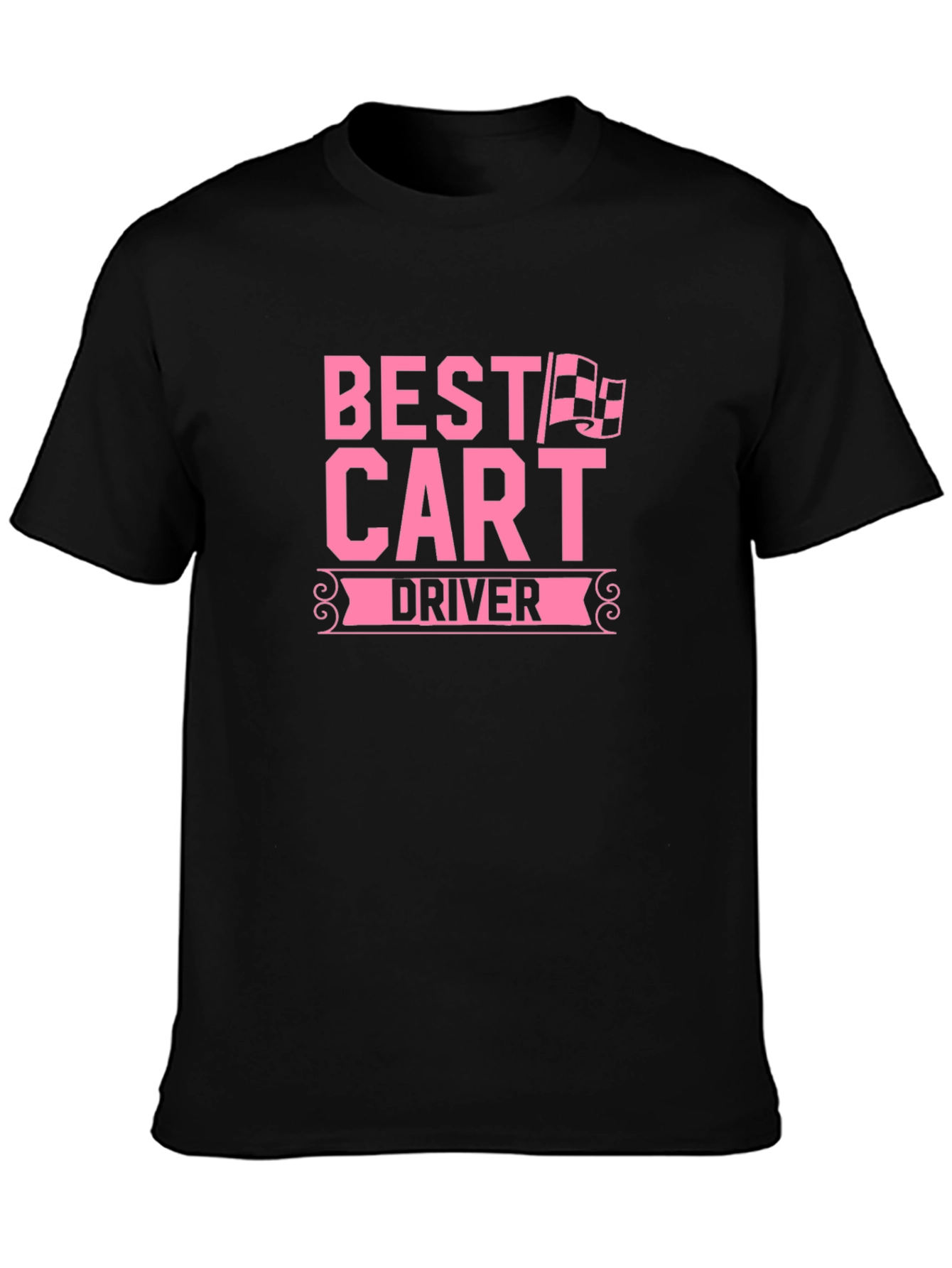 Best Cart Driver T-Shirt - Pink Graphic Tee