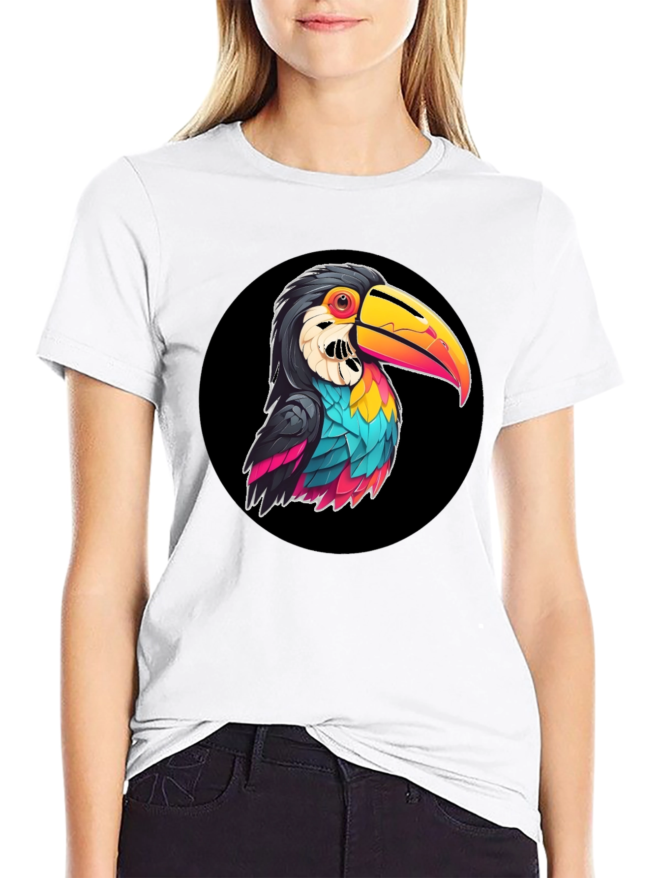 Toucan Graphic T-Shirt - Bold & Vibrant Design