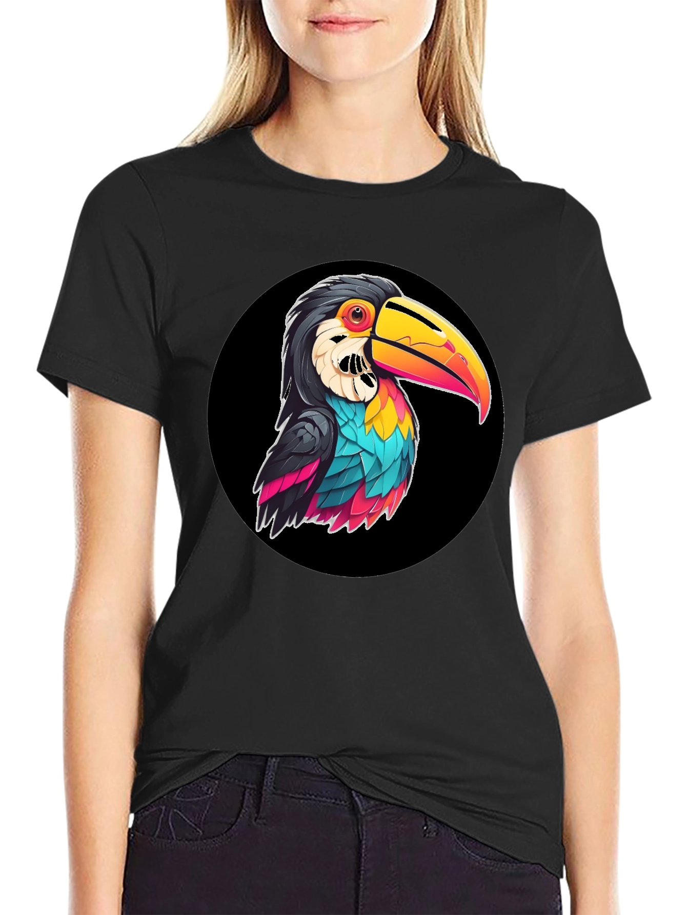 Toucan Graphic T-Shirt - Bold & Vibrant Design