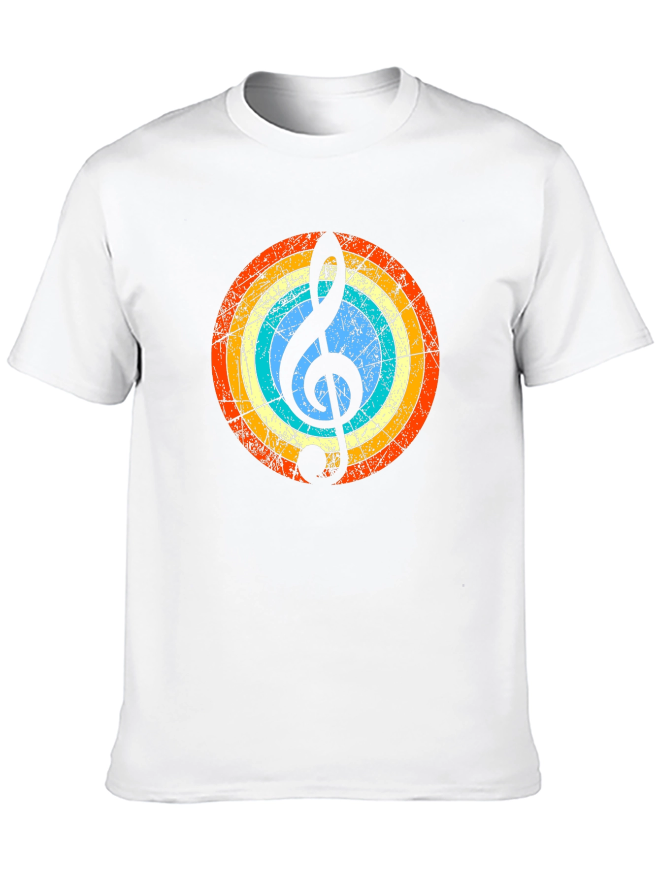 Retro Music Note Graphic Tee