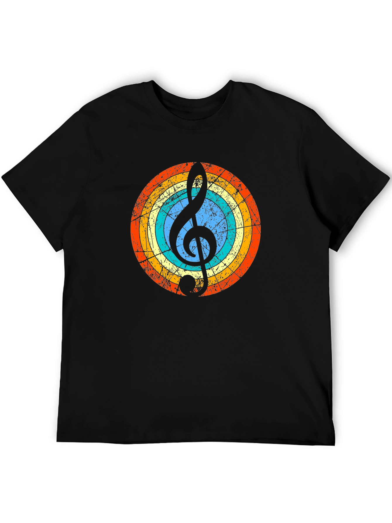 Retro Music Note Graphic Tee