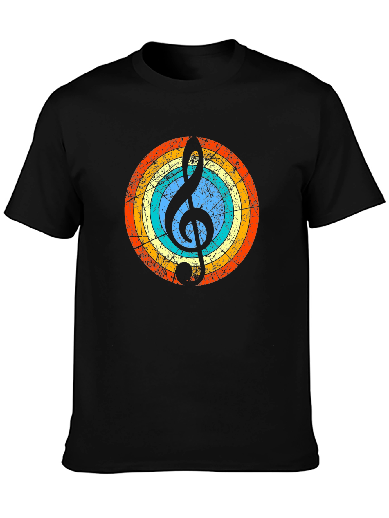 Retro Music Note Graphic Tee
