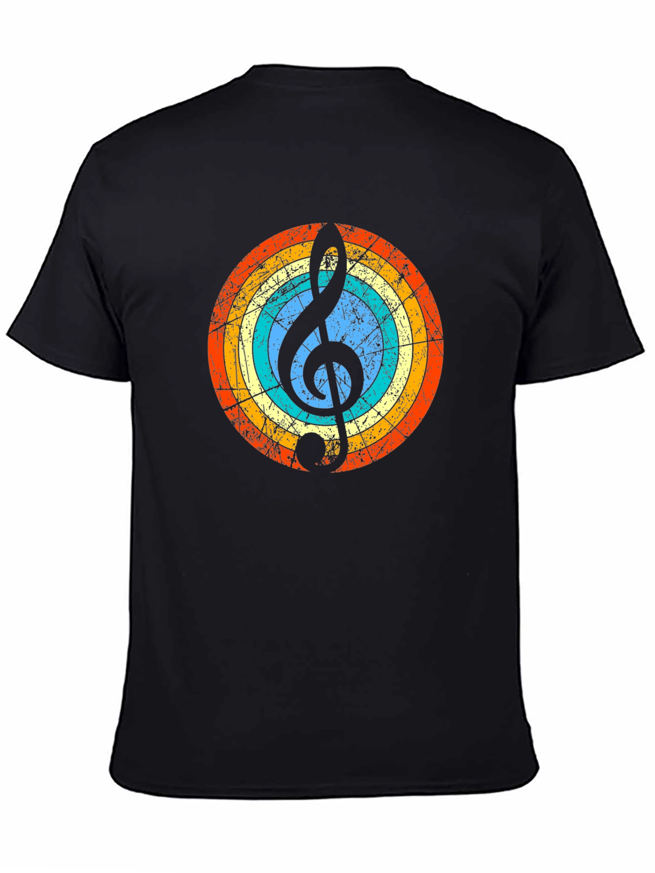 Retro Music Note Graphic Tee