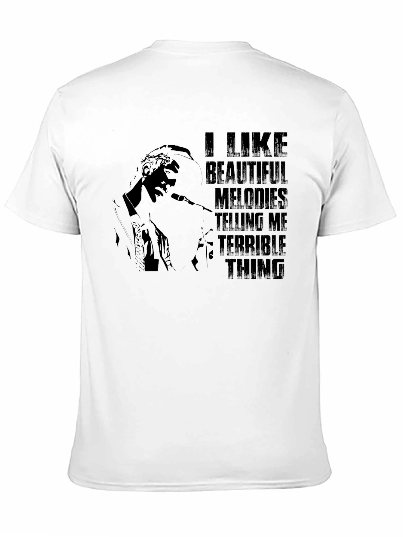 Melodic Misery Mens Black Graphic Tee