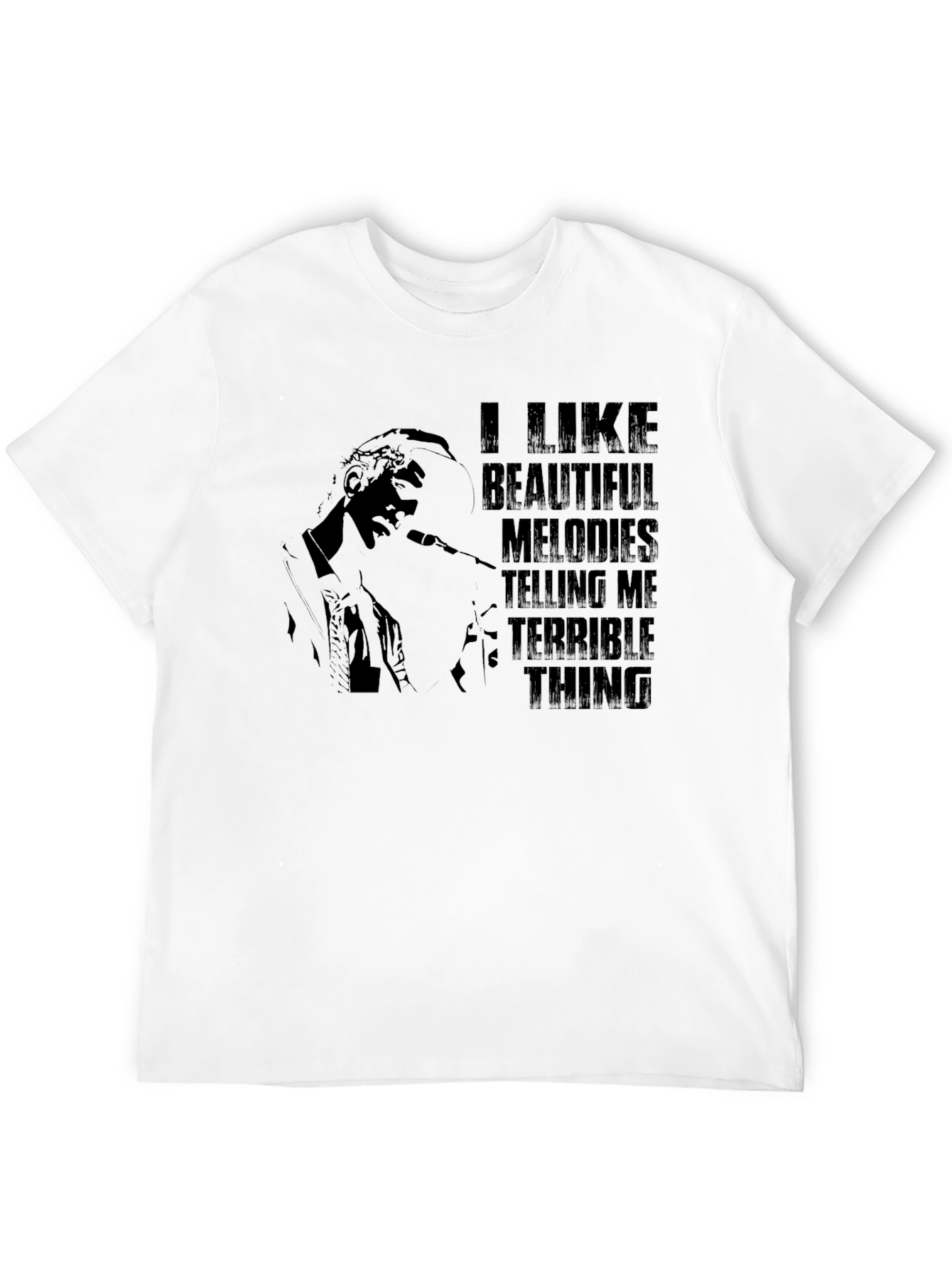 Melodic Misery Mens Black Graphic Tee
