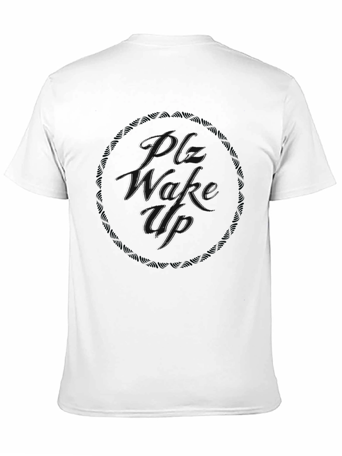 Black T-Shirt with Subtle Graphic Design