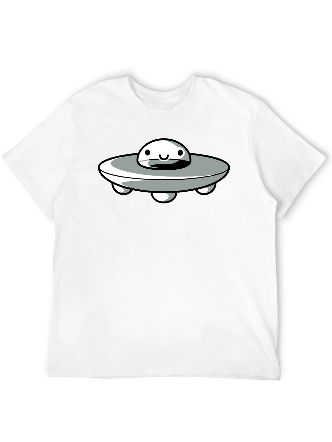 UFO Graphic Tee - Black Cotton Blend