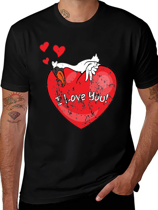 I Love You! Graphic Black T-Shirt