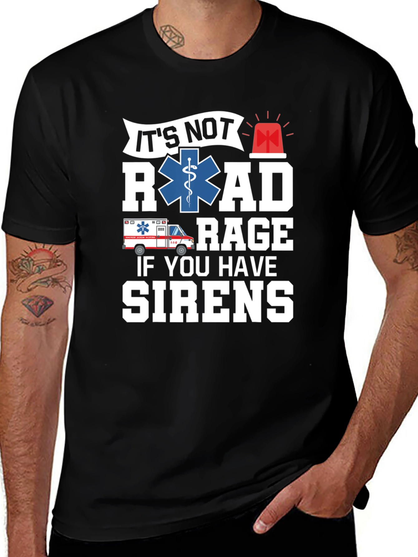 EMS Road Rage Sirens T-Shirt - Paramedic EMT
