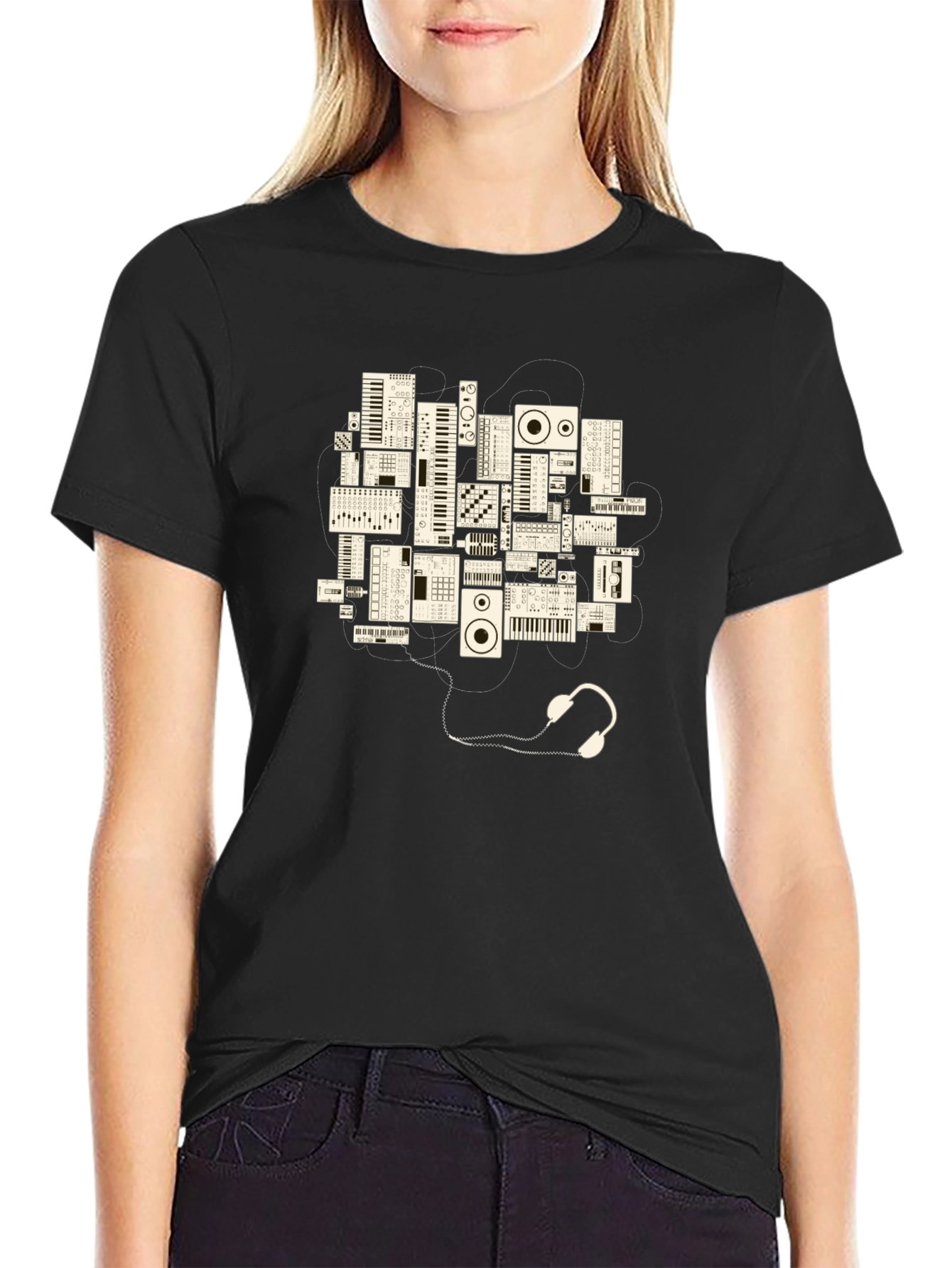 Synth Head T-Shirt - Music Producer Tee