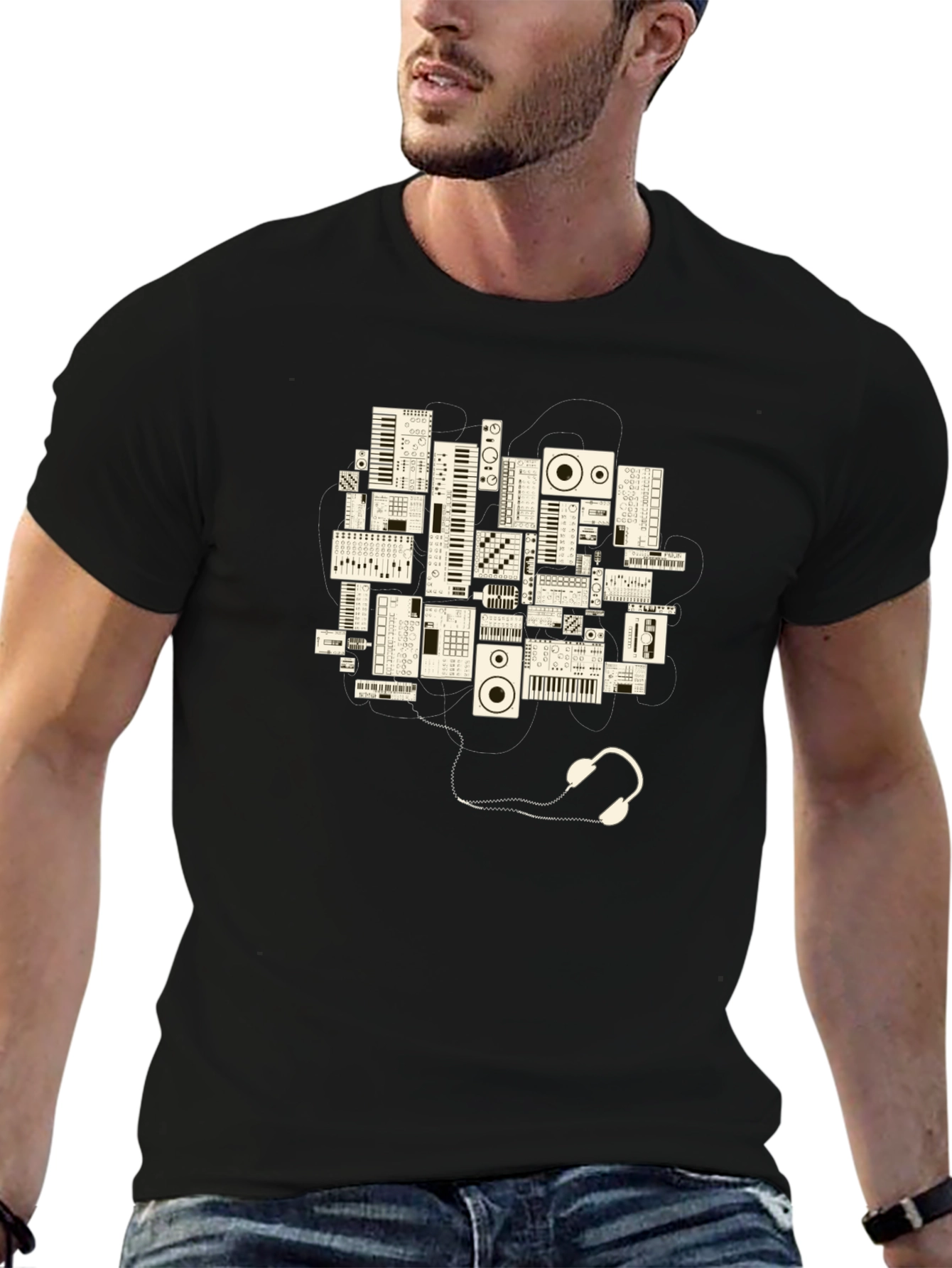 Synth Head T-Shirt - Music Producer Tee