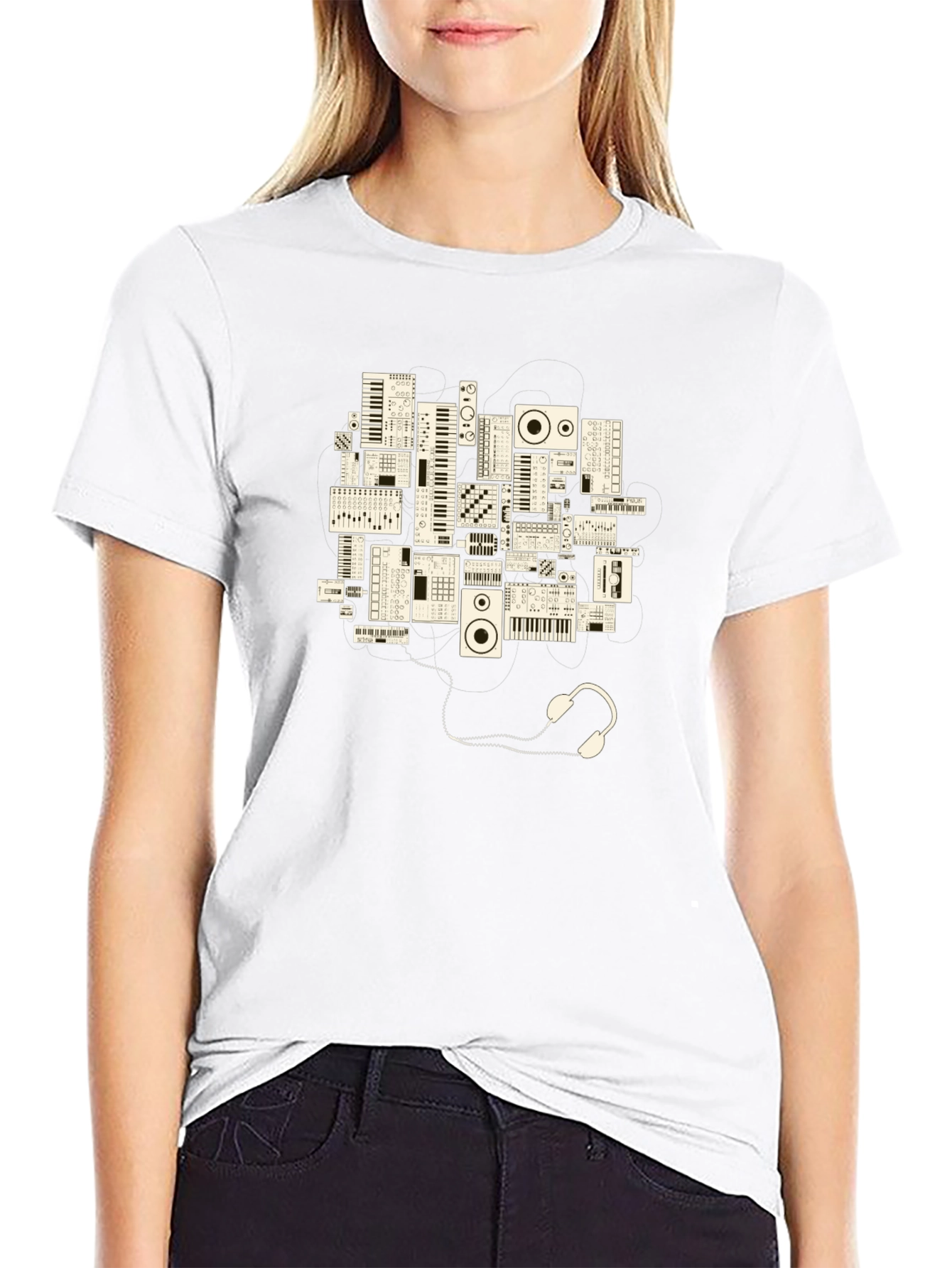 Synth Head T-Shirt - Music Producer Tee