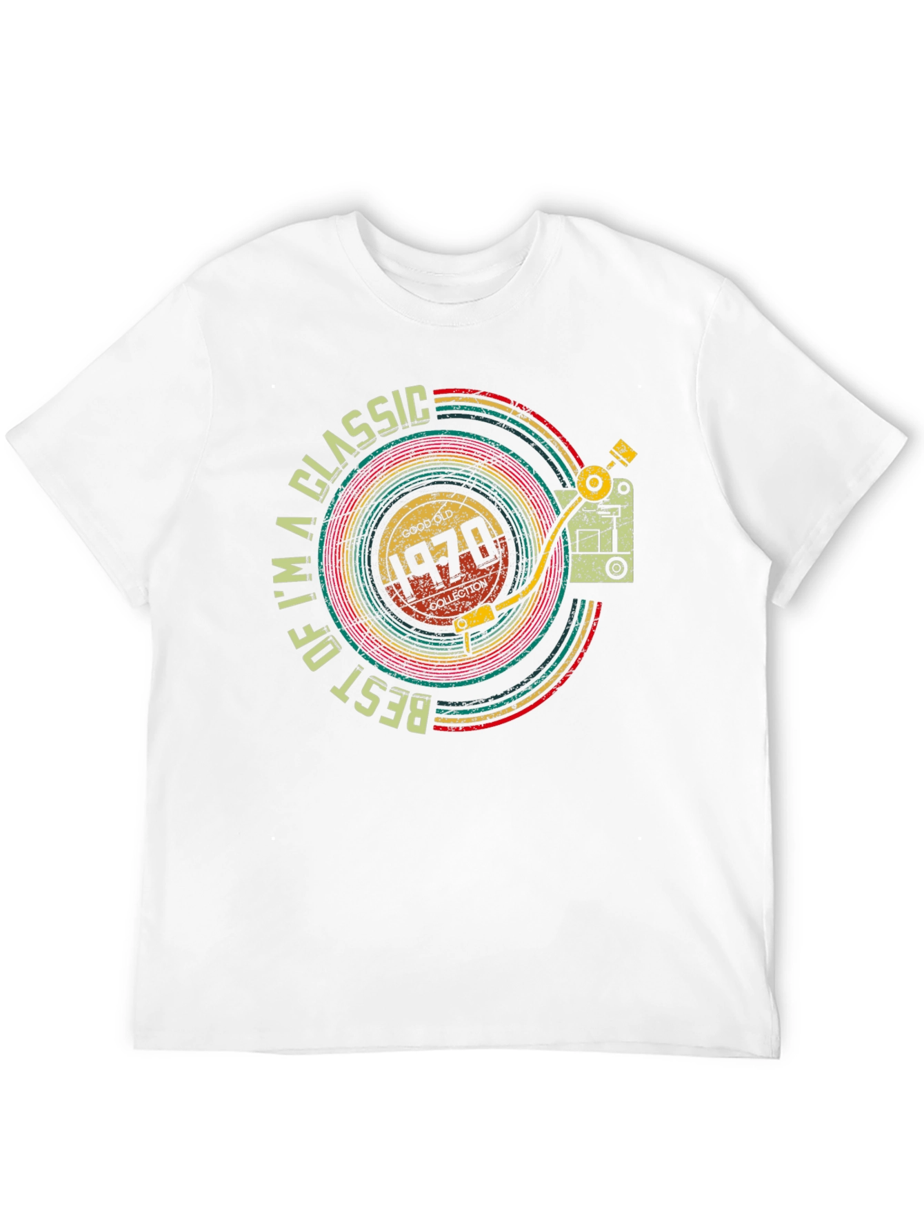 Classic 1970s Record Player Design T-Shirt