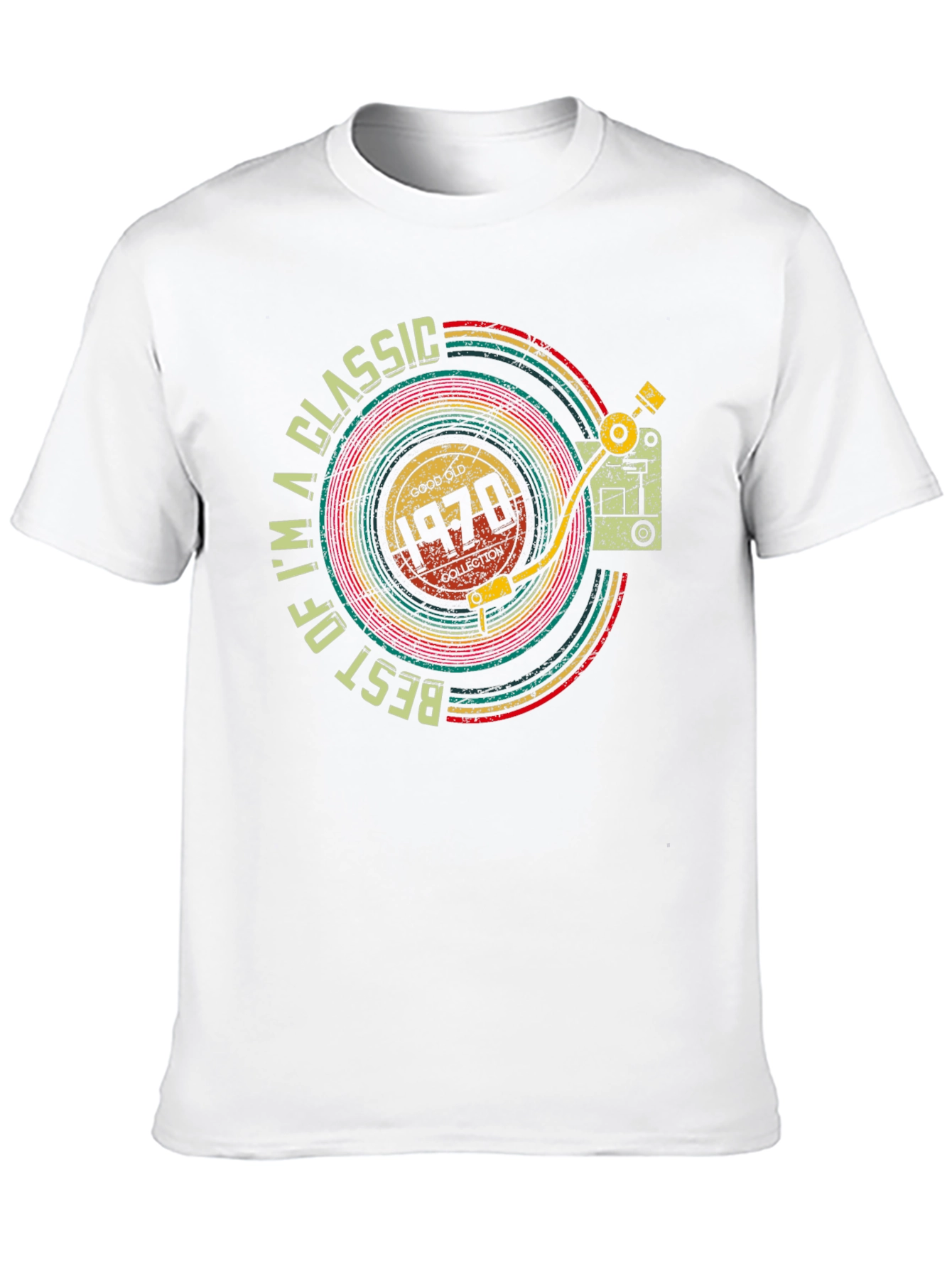Classic 1970s Record Player Design T-Shirt