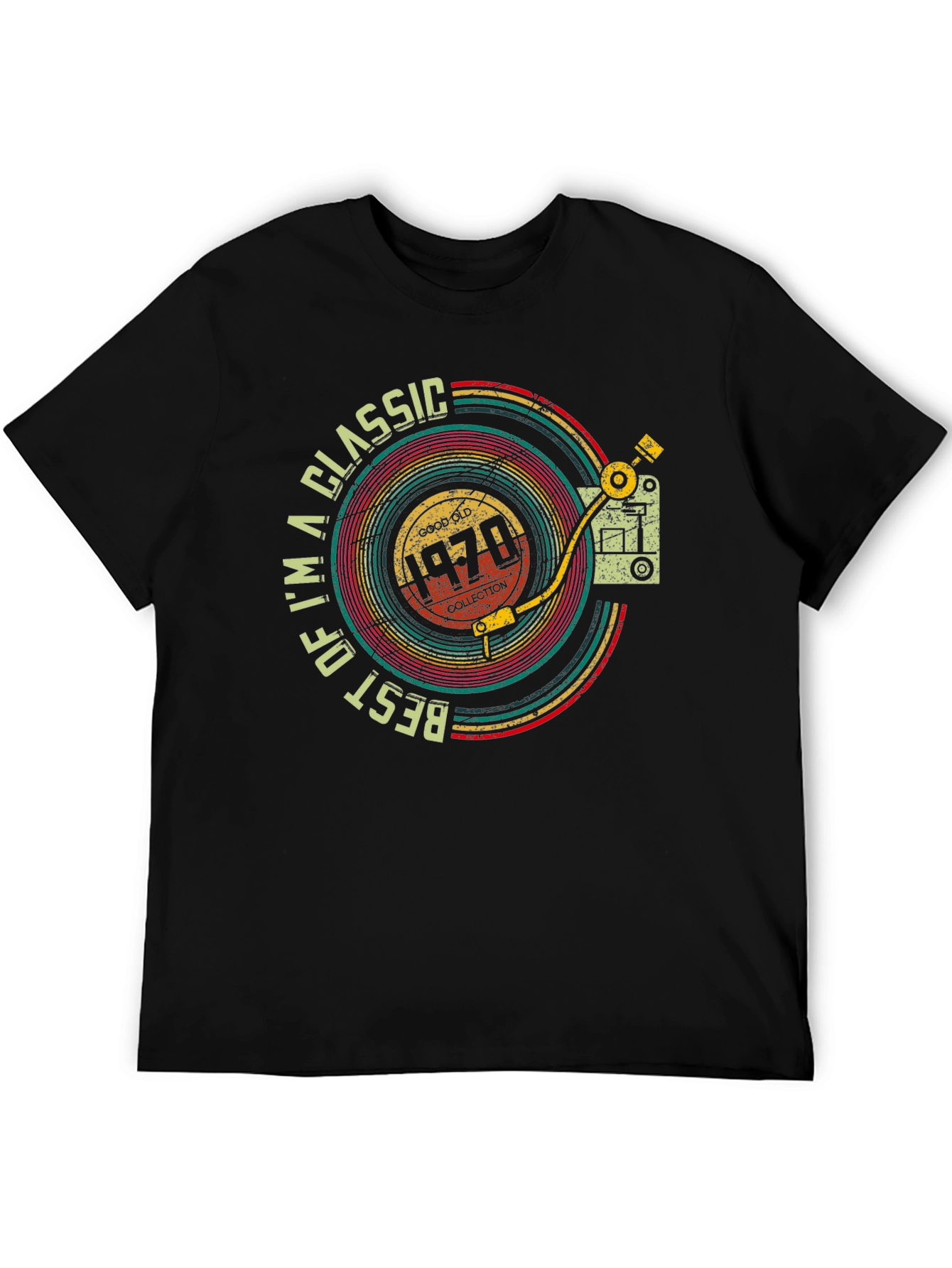 Classic 1970s Record Player Design T-Shirt