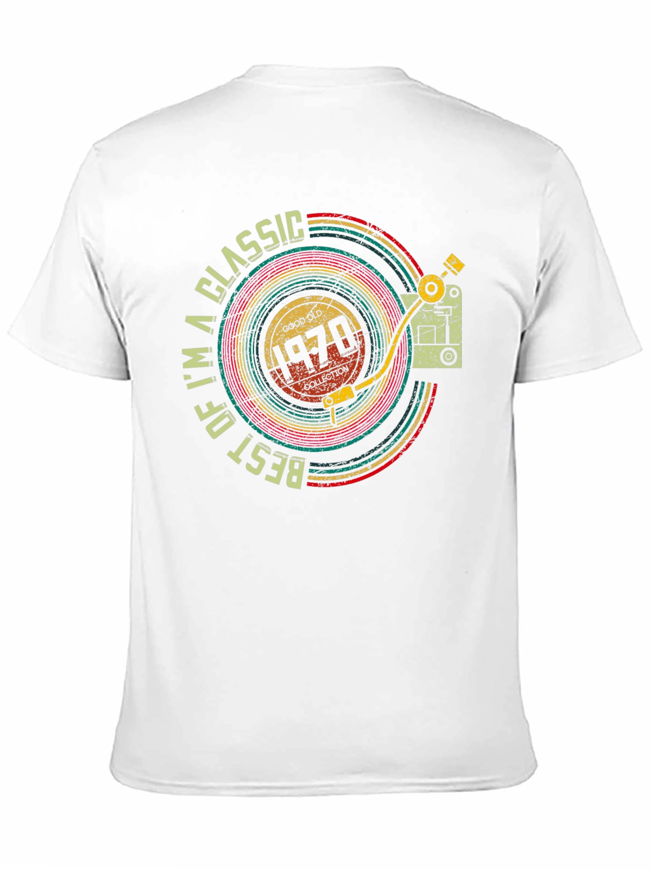 Classic 1970s Record Player Design T-Shirt