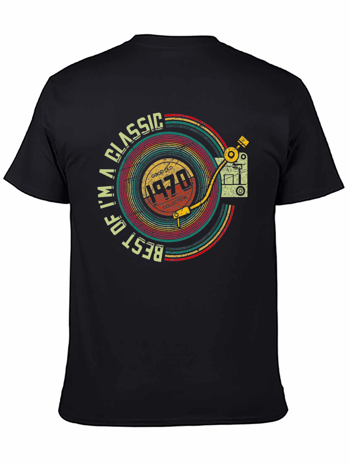 Classic 1970s Record Player Design T-Shirt