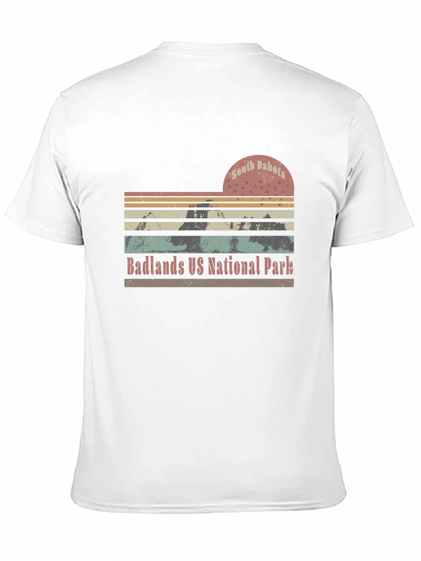 South Dakota Badlands National Park Retro T-Shirt