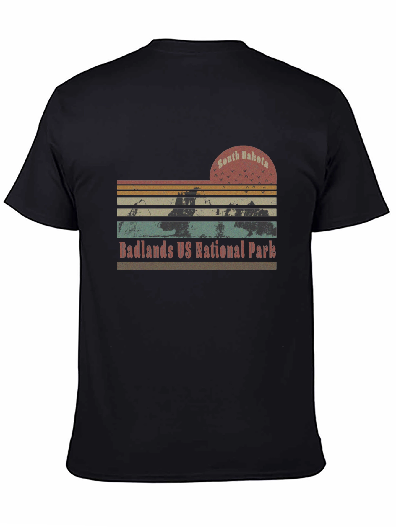 South Dakota Badlands National Park Retro T-Shirt