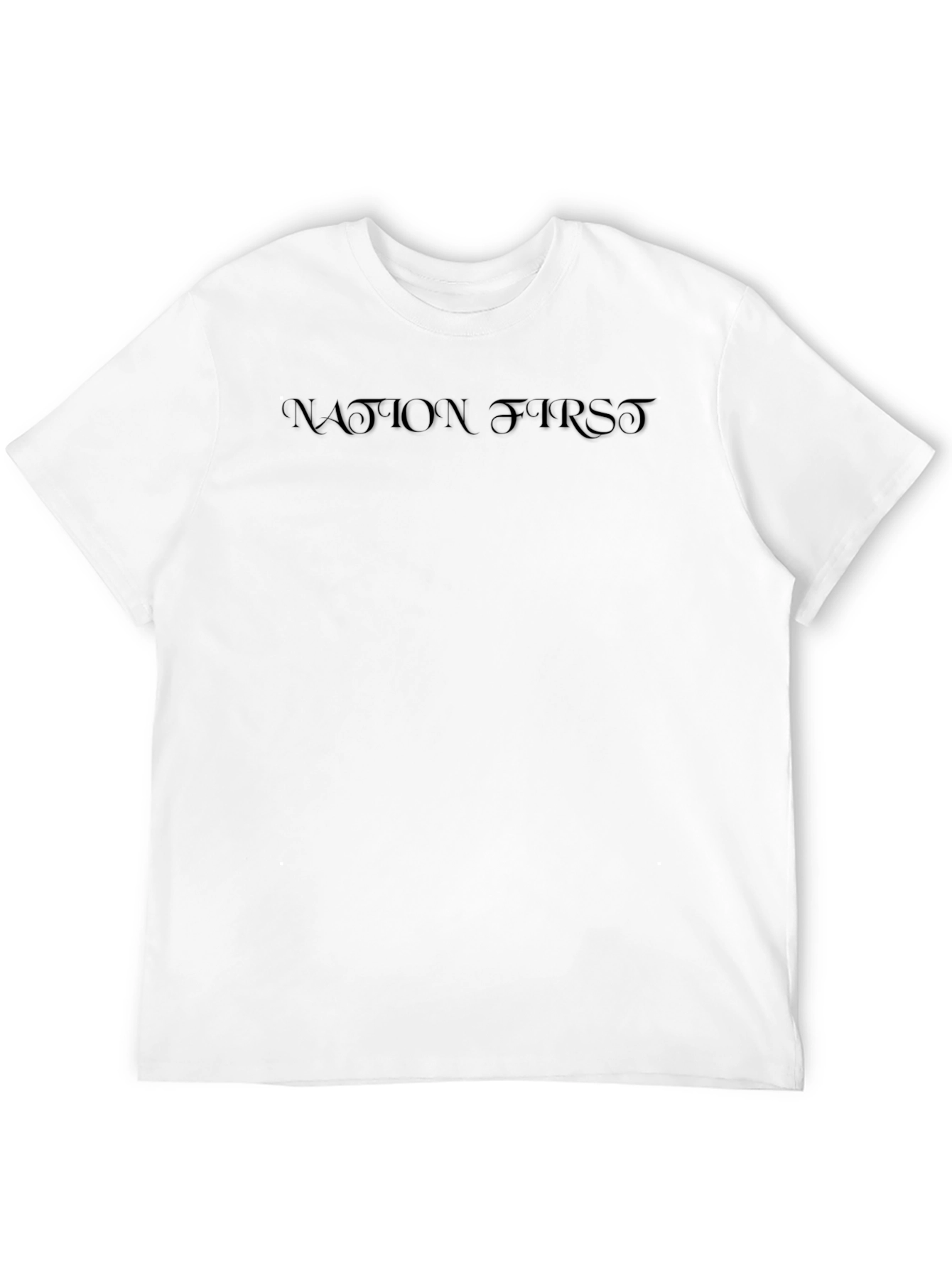 Nation First Graphic Tee - Mens Black T-Shirt