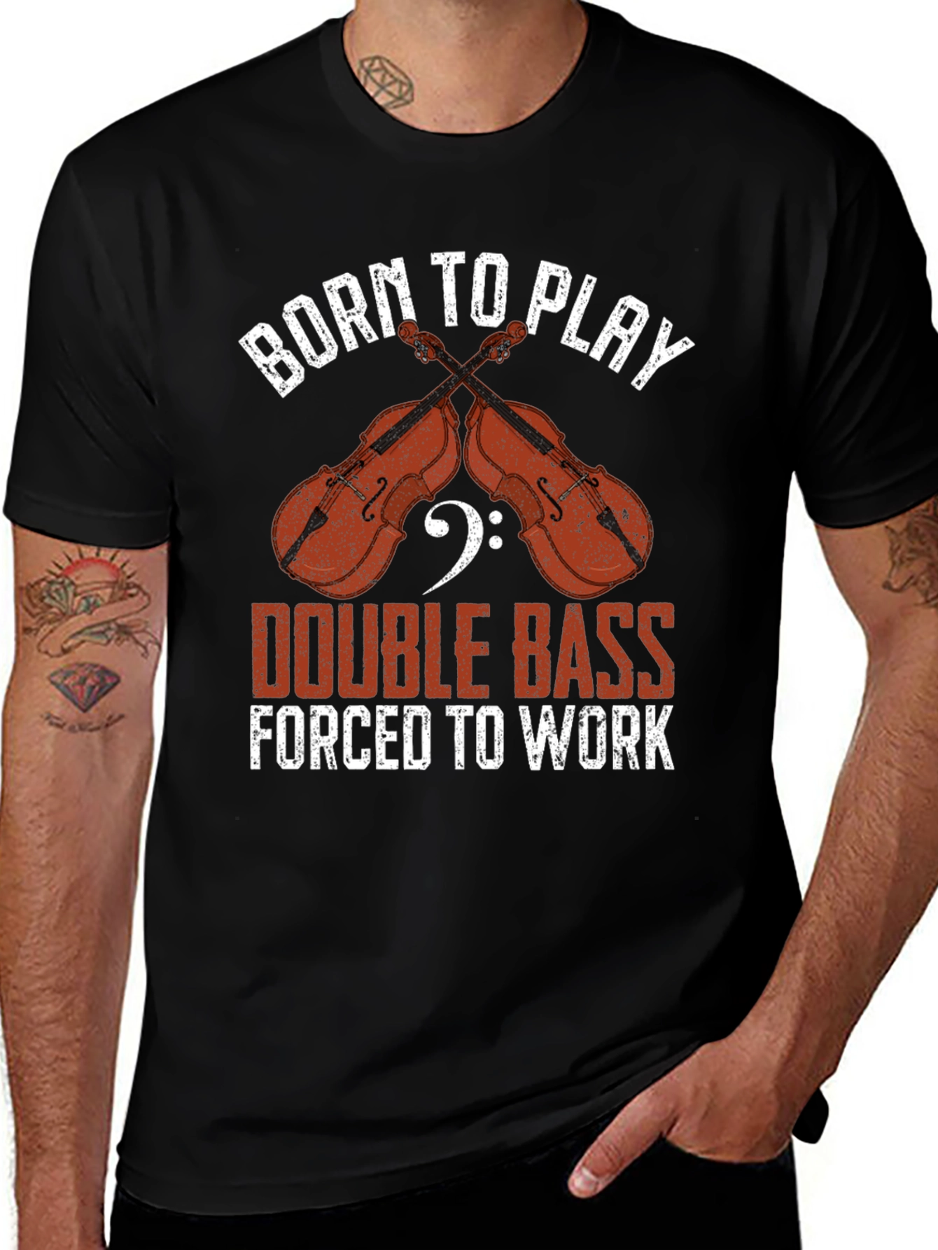 Born to Play Double Bass T-Shirt